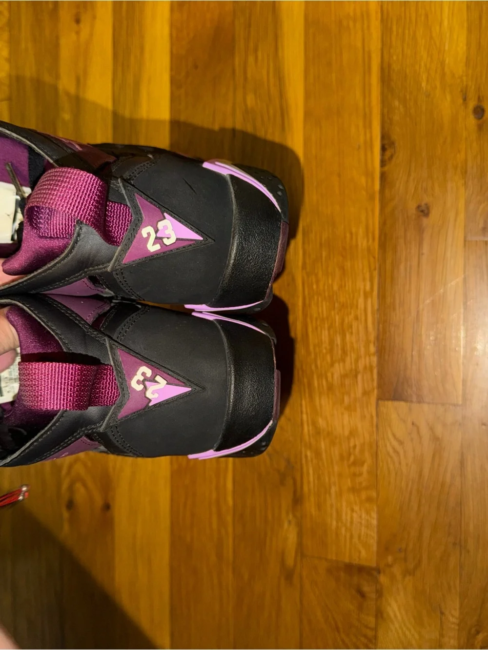 Jordan Kids' Purple and Black High-Top Sneakers